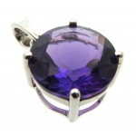 Siberian Amethyst Quartz Sterling Silver Pendant 04